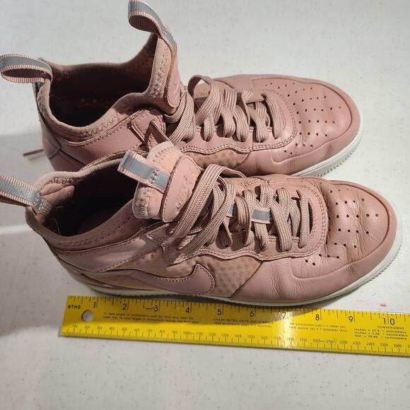 Nike Air Force 1 Ultraforce Mid Particle Pink Womens Shoes 864025-600 Size 7 - Picture 9 of 11